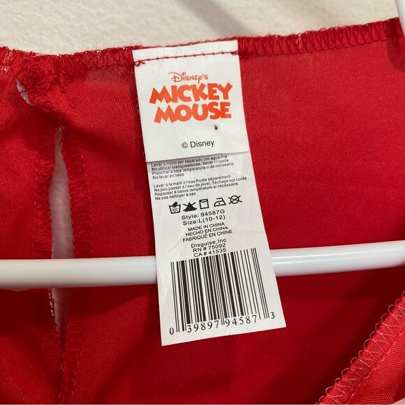 Disney Minnie Mouse Polka Dot Dress and Matching Sequined Mouse Ears L (10-12) - Picture 8 of 10